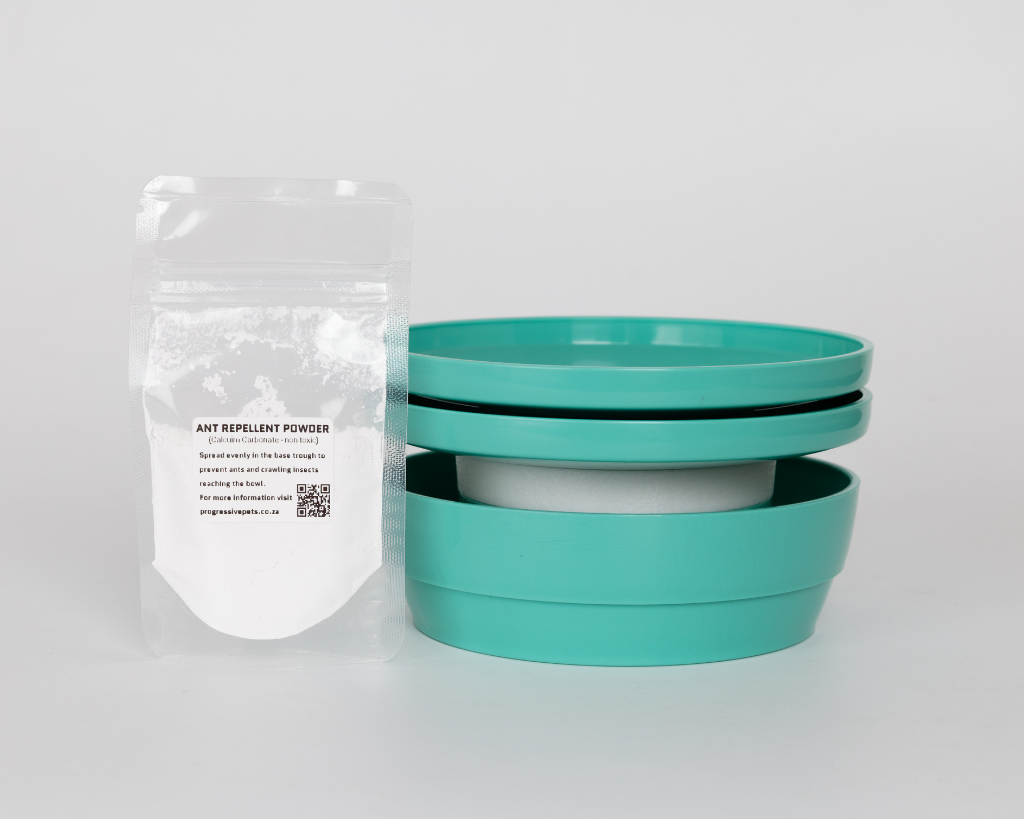 Whisker Wise Anti-ant Feeding Bowl - Turquoise