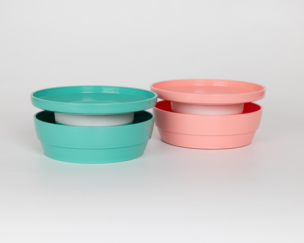 Whisker Wise Anti-ant Feeding Bowl - Peach
