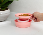 Whisker Wise Anti-ant Feeding Bowl - Peach